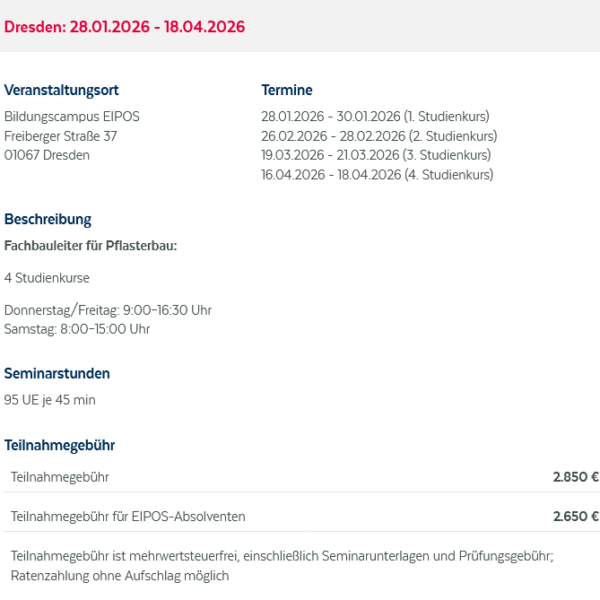 EIPOS Ansprechpartner